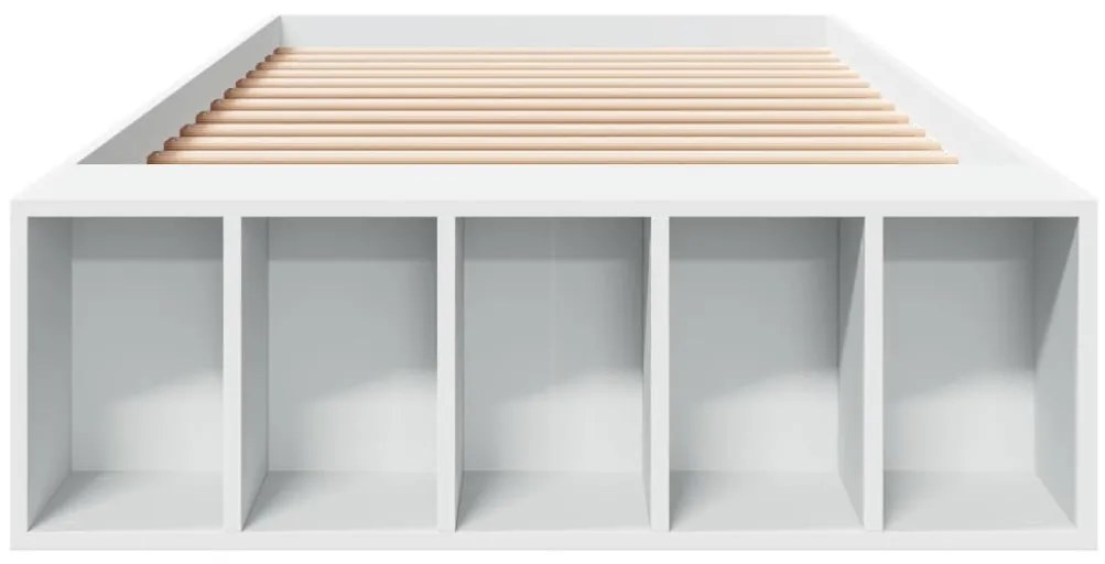 Estrutura de cama 100x200 cm derivados de madeira branco