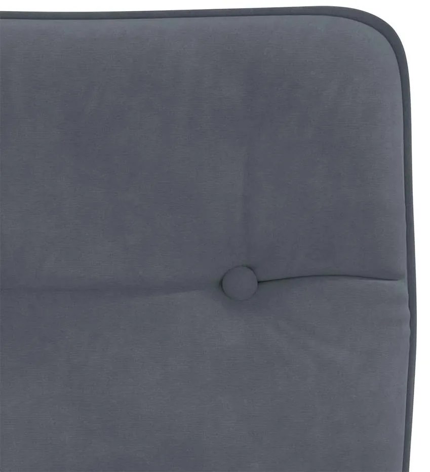 Cadeiras de jantar 4 pcs veludo cinzento-escuro