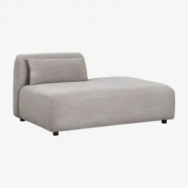 Módulo Divã Direito Para Sofá Modular Fogler Bombazina Cinzento Toupeira Claro - Sklum