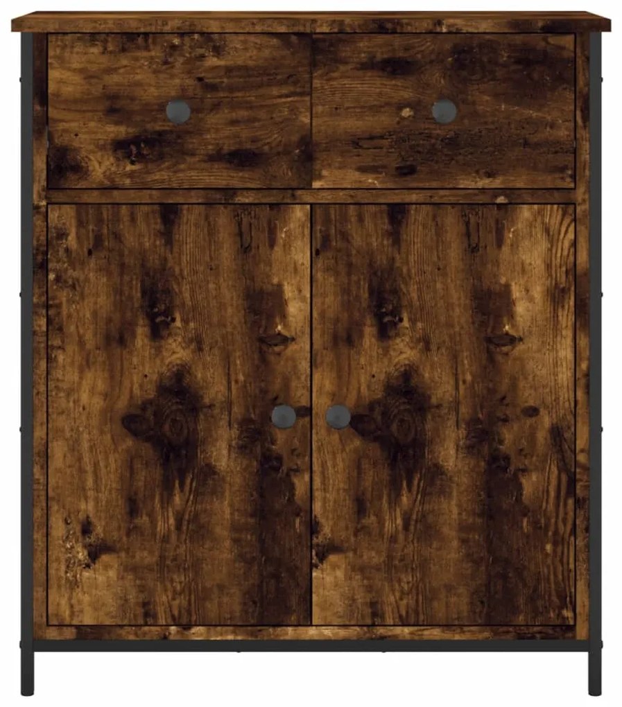 Aparador 70x30x80 cm derivados de madeira cor carvalho fumado