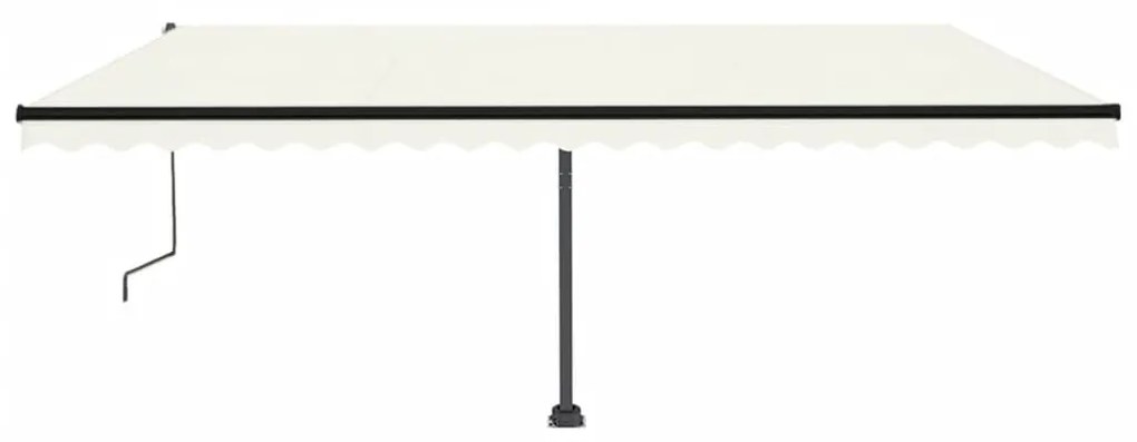 Toldo automático independente 500x350 cm cor creme