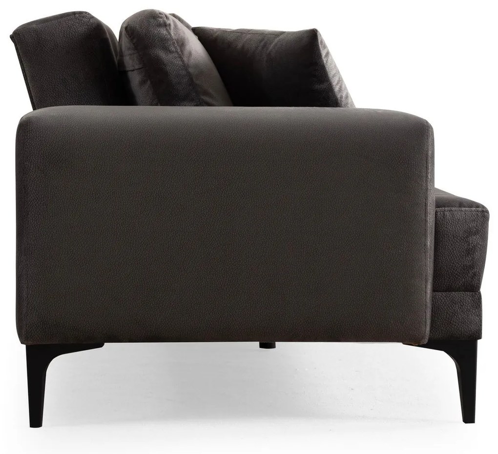 Sofá de 3 Lugares Astana – Antracite – 100x78x234 cm