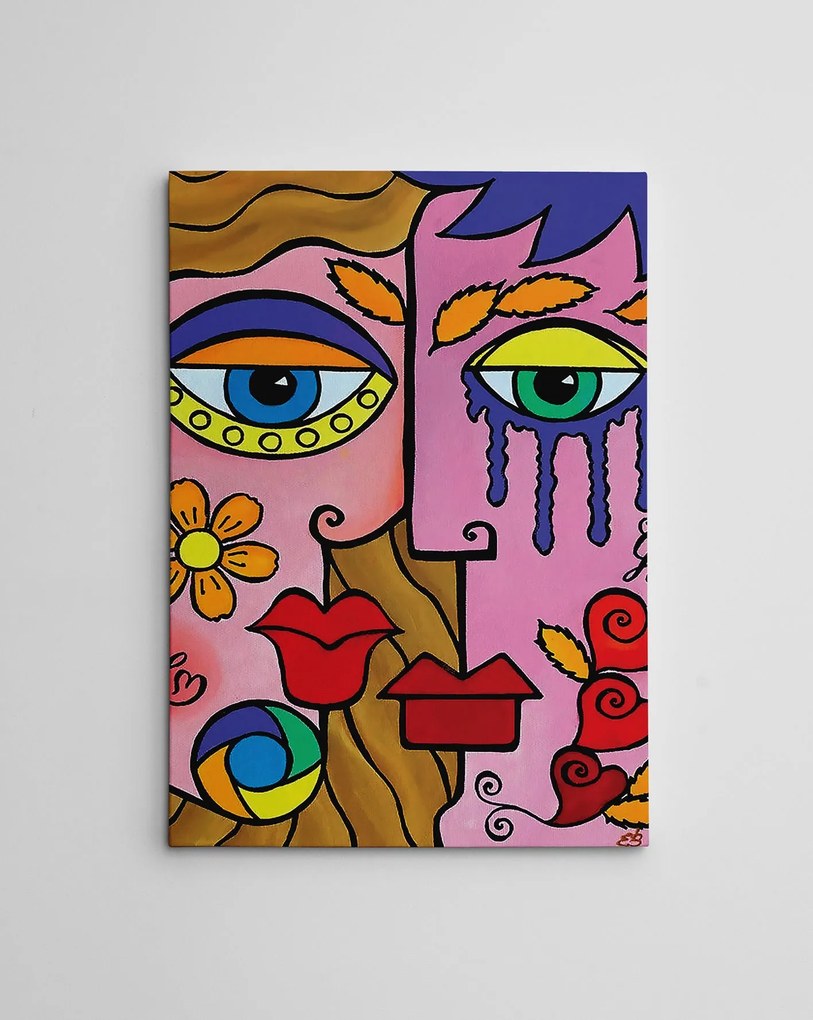 Tela Decorativa WY211 – Multicolor – 70 x 100 cm