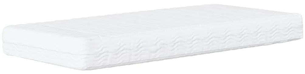 Sofá-cama com colchão 90x200 cm tecido cinzento-acastanhado