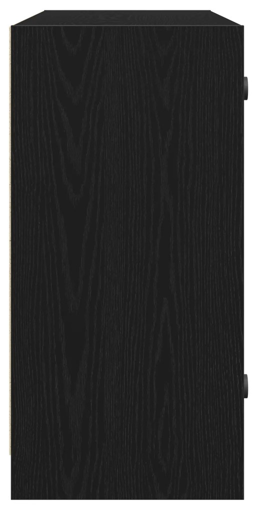 Buffet vidaXL Carvalho Preto 102x37x75,5 cm Madeira Ing.