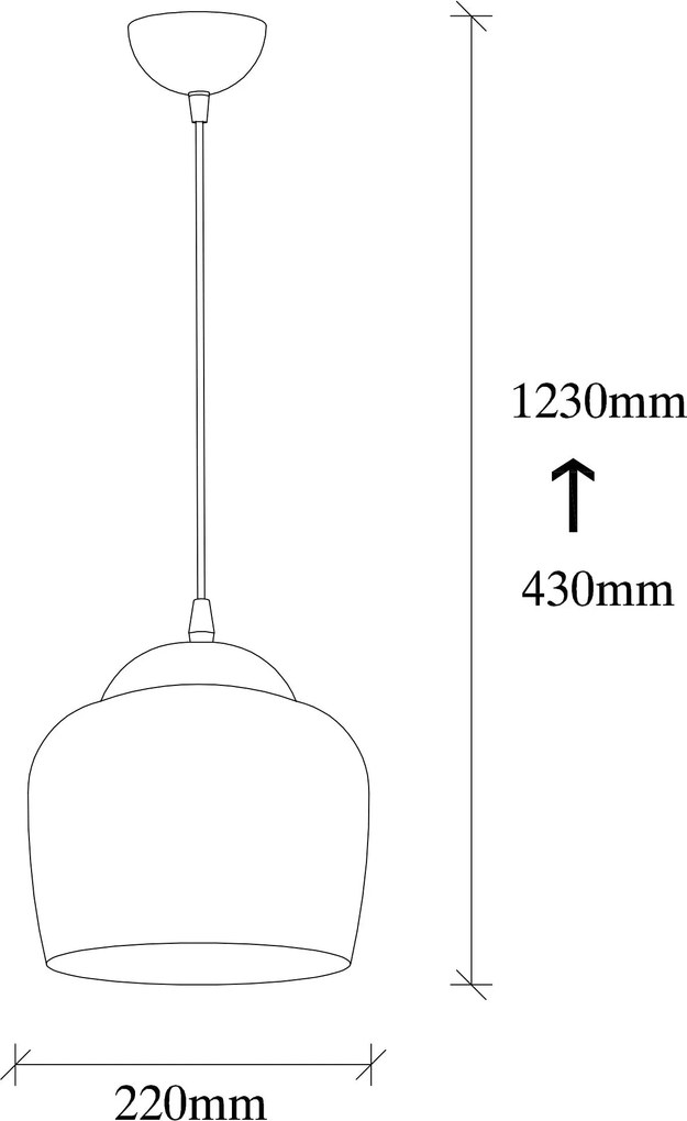 Candeeiro de Teto Dodo – Branco e Vermelho – 22 x 22 cm