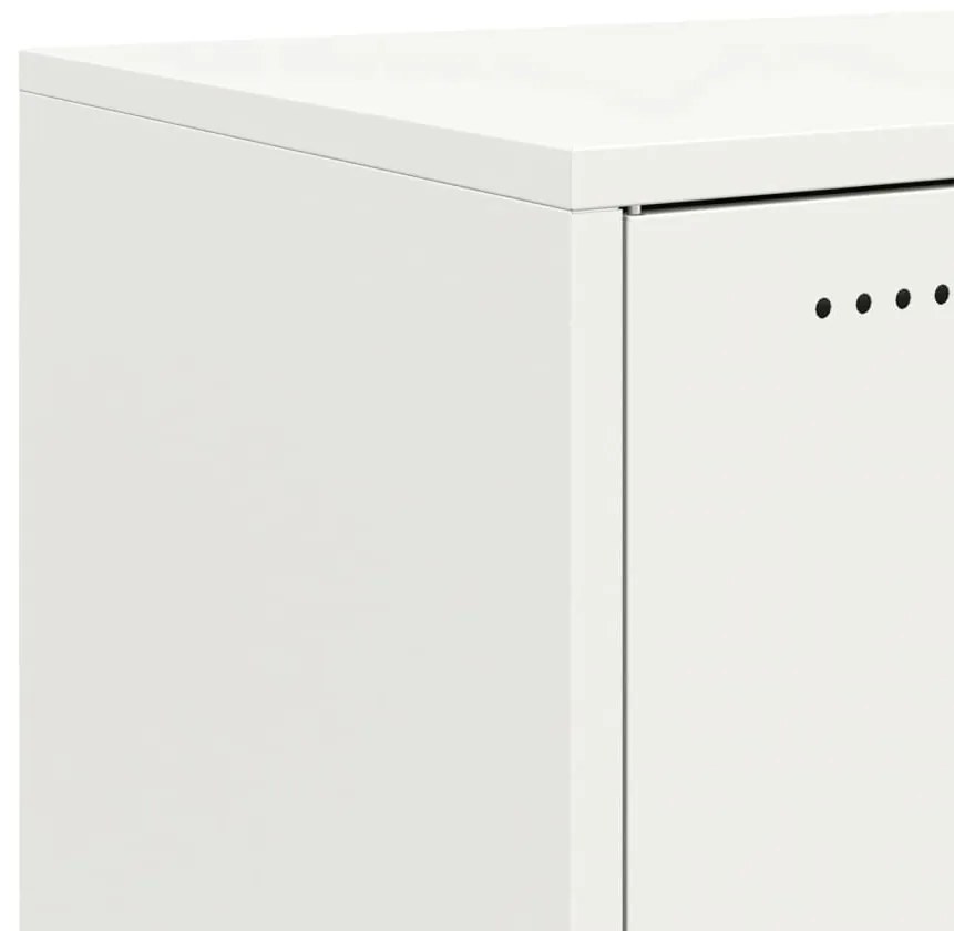 Móvel de TV 68x39x43,5 cm aço branco