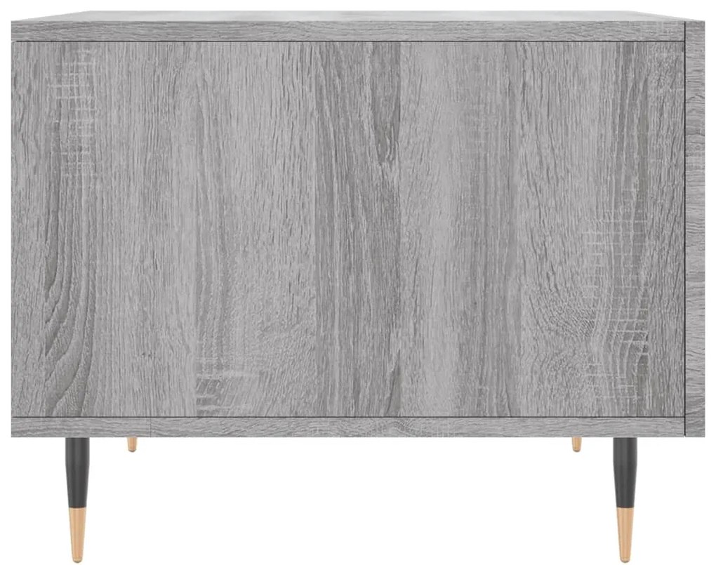 Mesas de centro 2 pcs 50x50x40 cm madeira proc. sonoma cinza