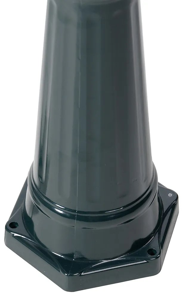 Lanterna de exterior rústica verde escura 3 luzes IP44 - New Orleans