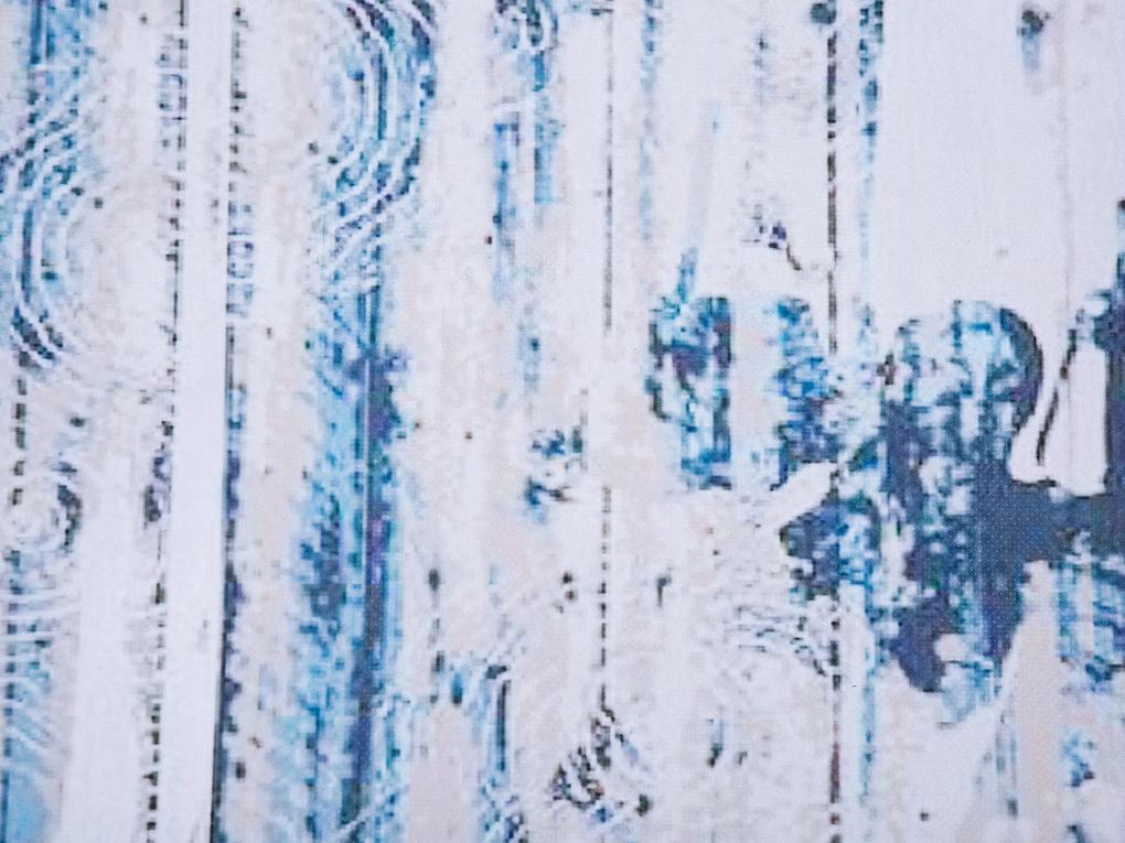 Tapete creme e azul 140 x 200 cm BURDUR Beliani