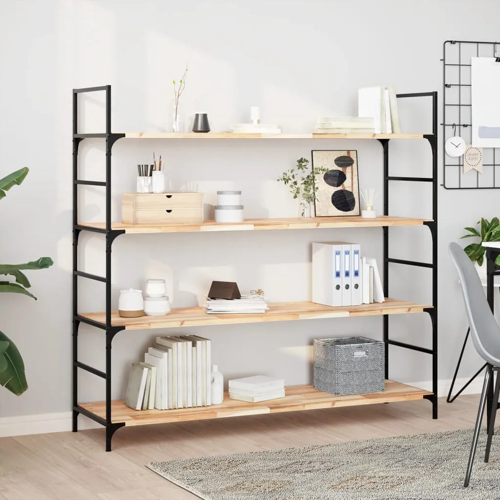 vidaXL Prateleira flutuante 2pcs 140x40x2cm acácia maciça não tratada