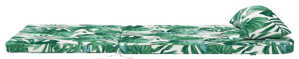 Almofada Tropical com Padrão de Folhas Padrão de Folhas Poliéster