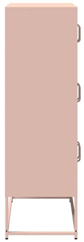 Móvel alto 68x39x123 cm aço rosa