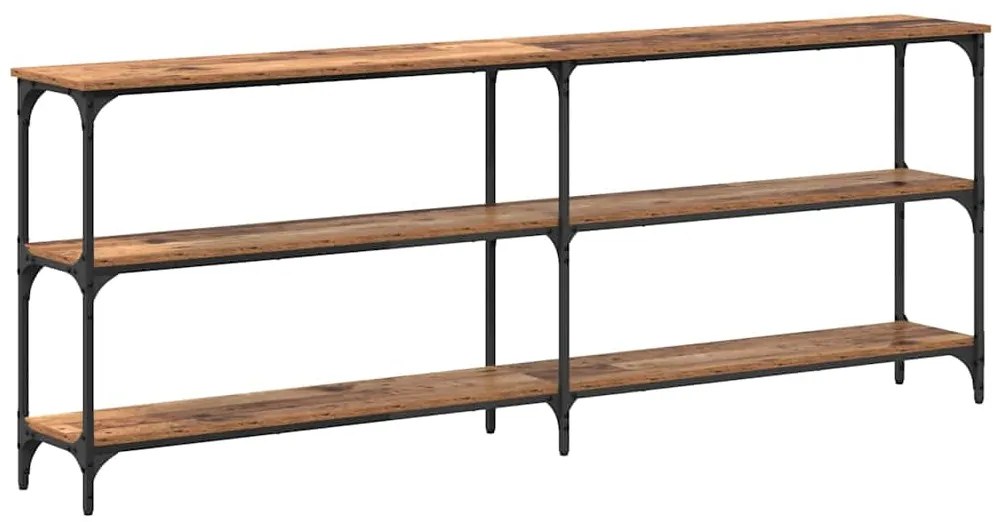 Mesa de Console Madeira Antiga 200x29x75 cm Engenharia