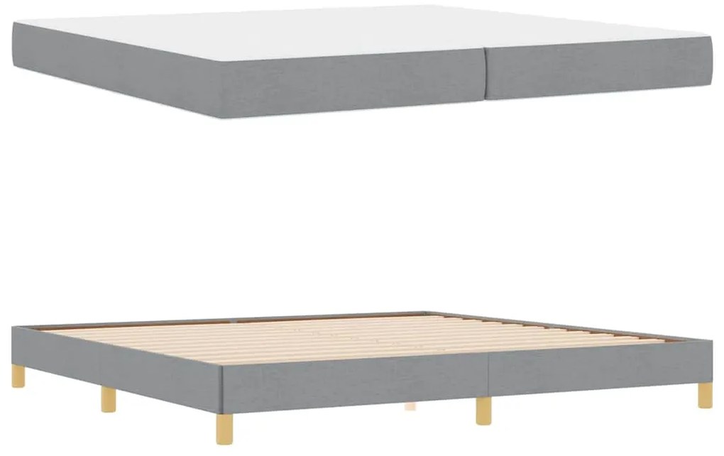 Cama Box Taupe, Marrom 200 x 200 cm