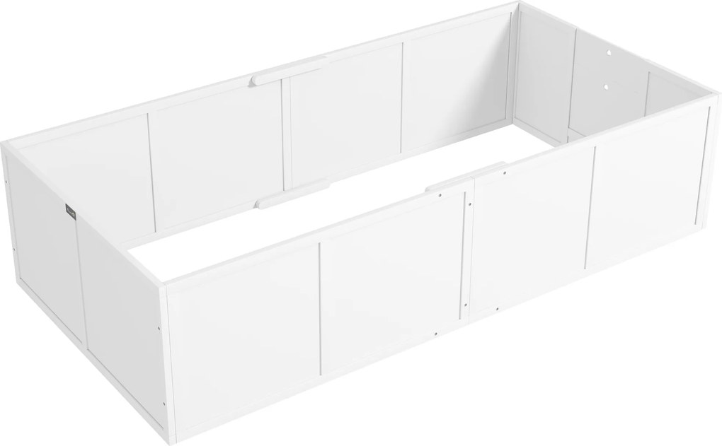 PawHut Caixa de parto para cães e filhotes, com entradas ajustáveis, para cães grandes e pequenos, 196 x 96 x 48 cm, Branco | Aosom Portugal