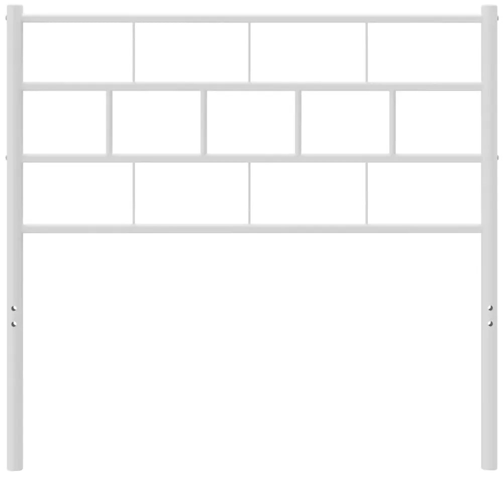 Cabeceira de cama 80 cm metal branco