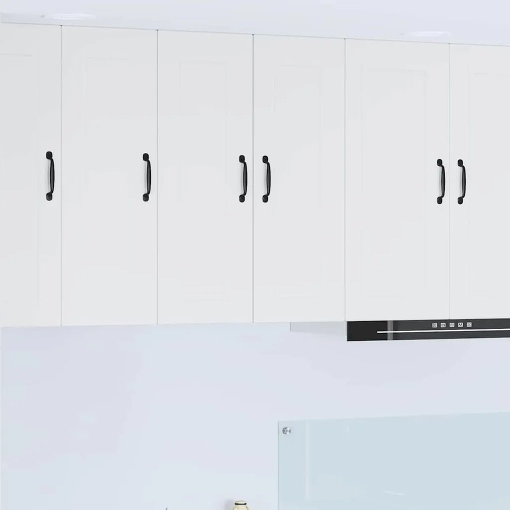 vidaXL Armário de Cozinha 2 pcs Branco Brilhante 30 x 31 x 80 cm