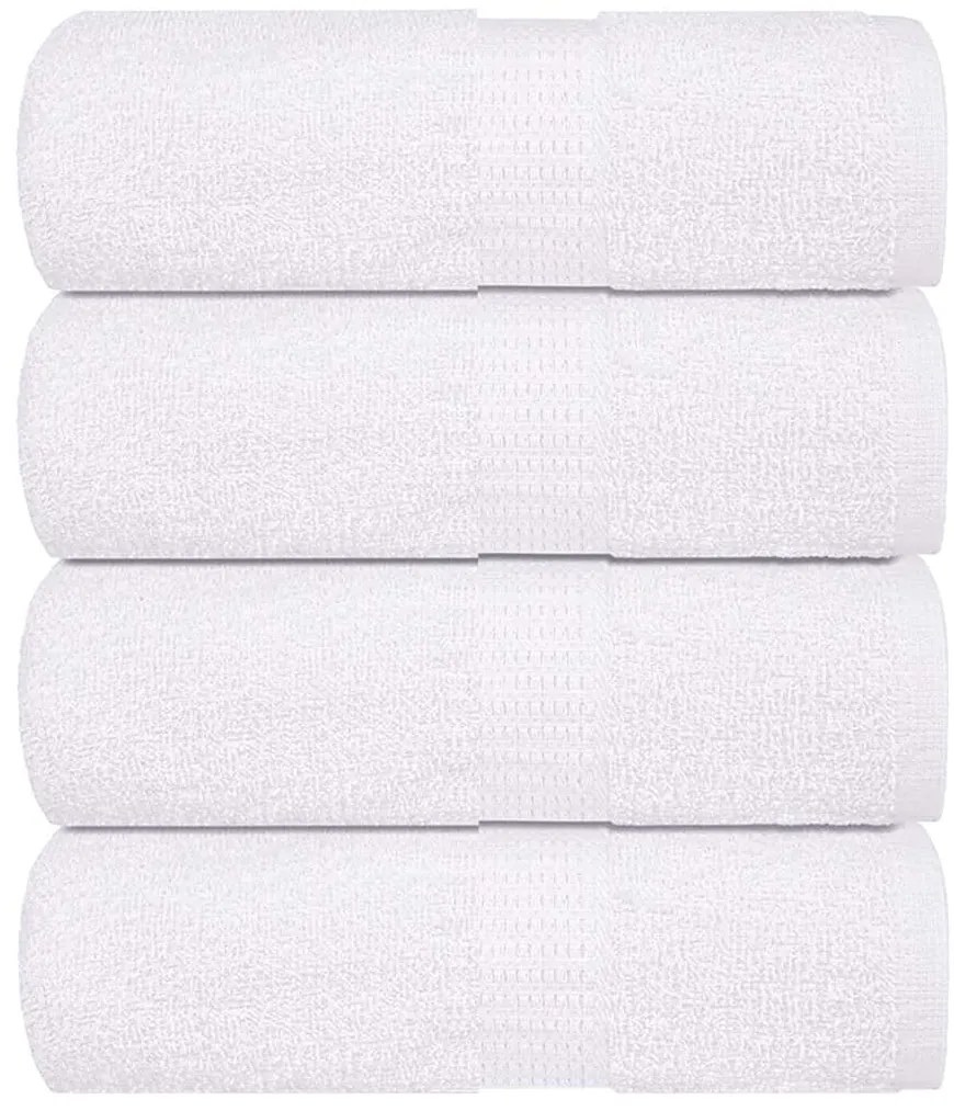 Toalhas de bidé 4 pcs 30x50 cm 360 gsm 100% algodão branco