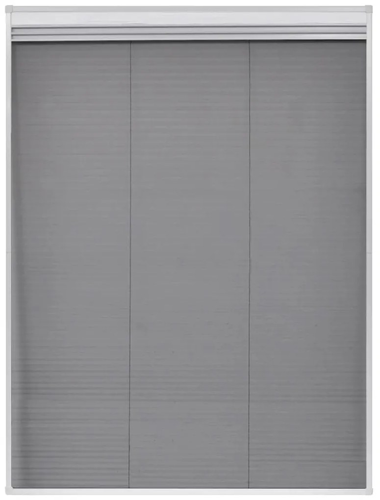 Tela anti-insetos plissada janela + quebra-luz alumínio 60x80cm
