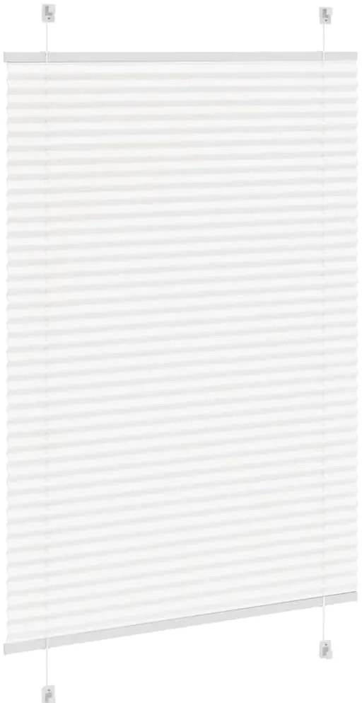 Branco Plissada Cega 95x100 cm Largura Tecido 94,4 cm Poliéster