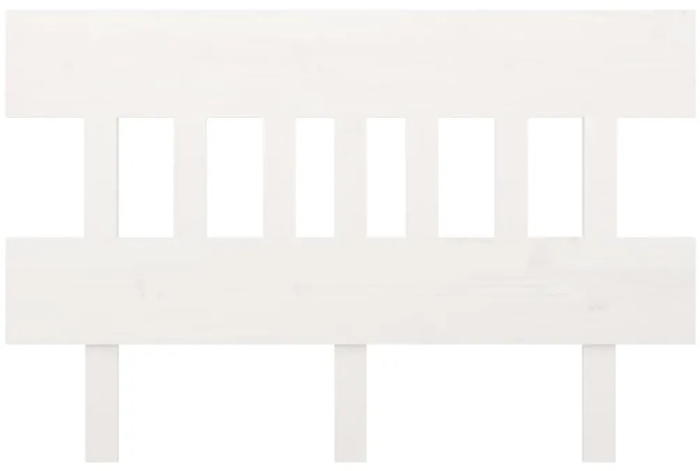 Cabeceira de cama 203,5x3x81 cm pinho maciço branco