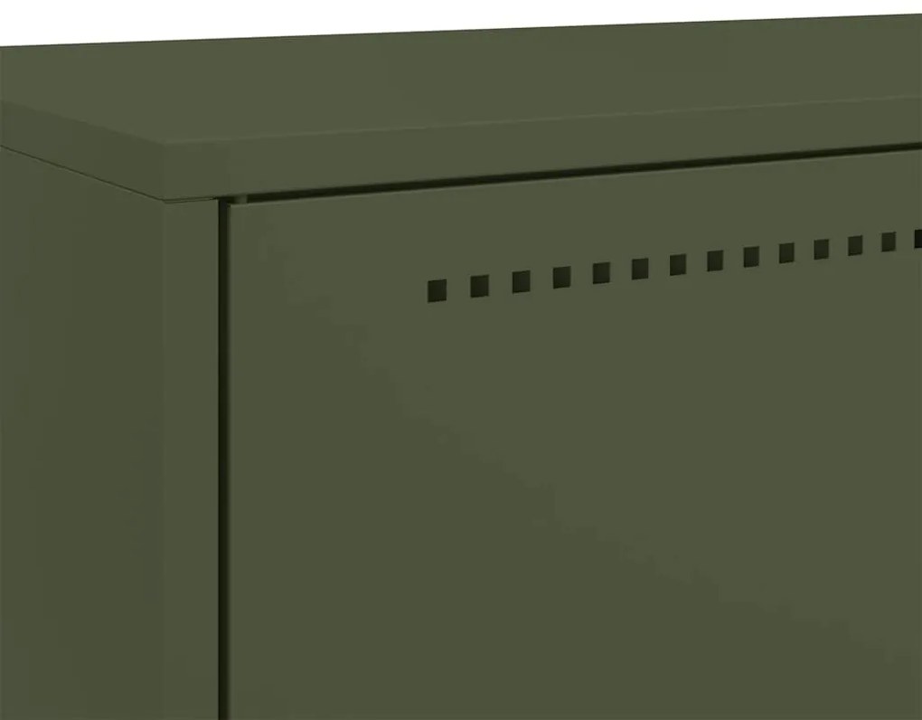 Móvel alto 68x39x111,5 cm aço verde azeitona