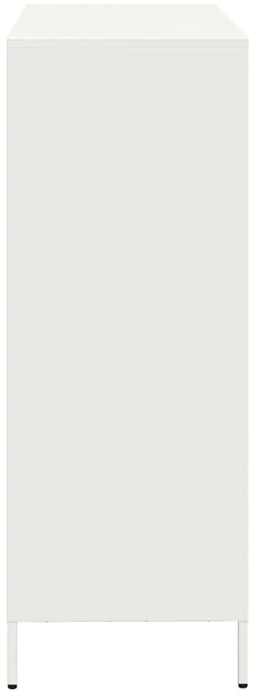 Aparador alto 101,5x39x103,5 cm aço branco