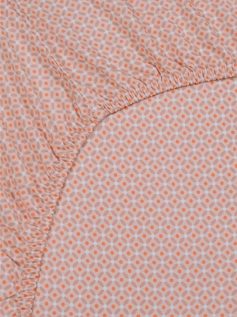 Lençol em algodão com elástico boxspring Cross Stitch