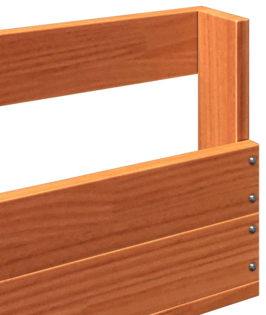 Sapateiras parede 2 pcs 110x8,5x23,5 cm pinho maciço castanho