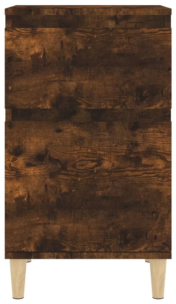 Mesa de cabeceira 40x35x70 cm cor carvalho fumado