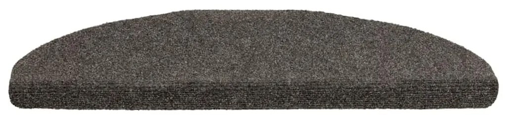 Tapetes escada autoadesivos 5 pcs 65x21x4 cm cm antracite