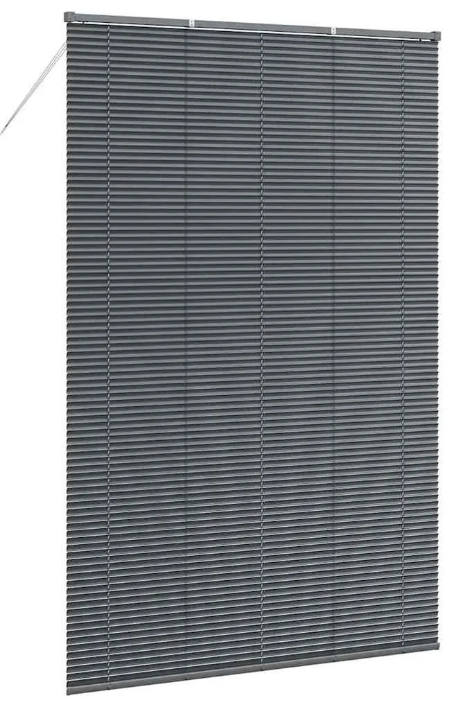 Persiana de Janela Cinzento-escuro 150 x 220 cm Alumínio