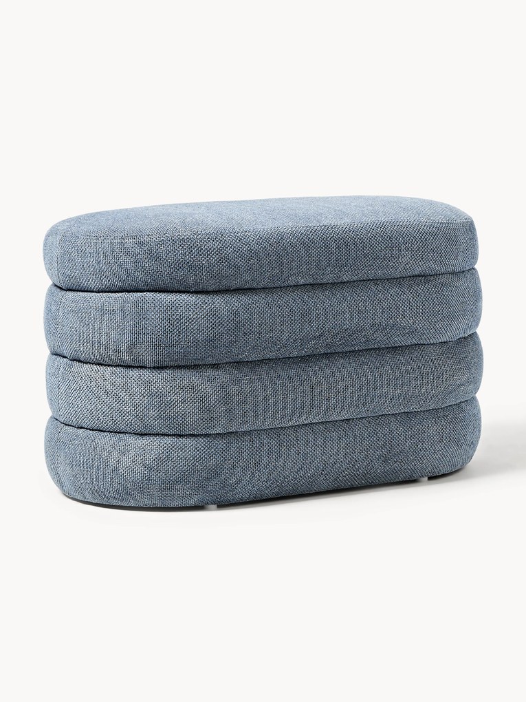 Banco pequeno estofado com arrumação Alto