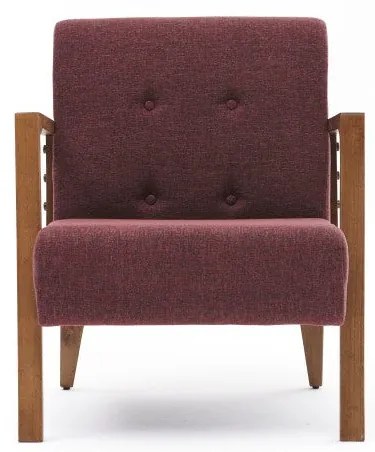 Cadeira Wing Kemer – Vermelho Claret – 69x80x83 cm