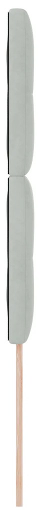 Cabeceira vidaXL Botões Estofada Cinza Claro 90 cm Veludo
