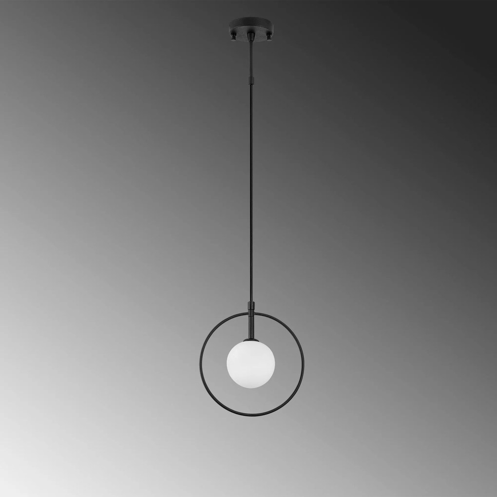 Candeeiro Geometri – Preto/Branco – 21 x 12 cm