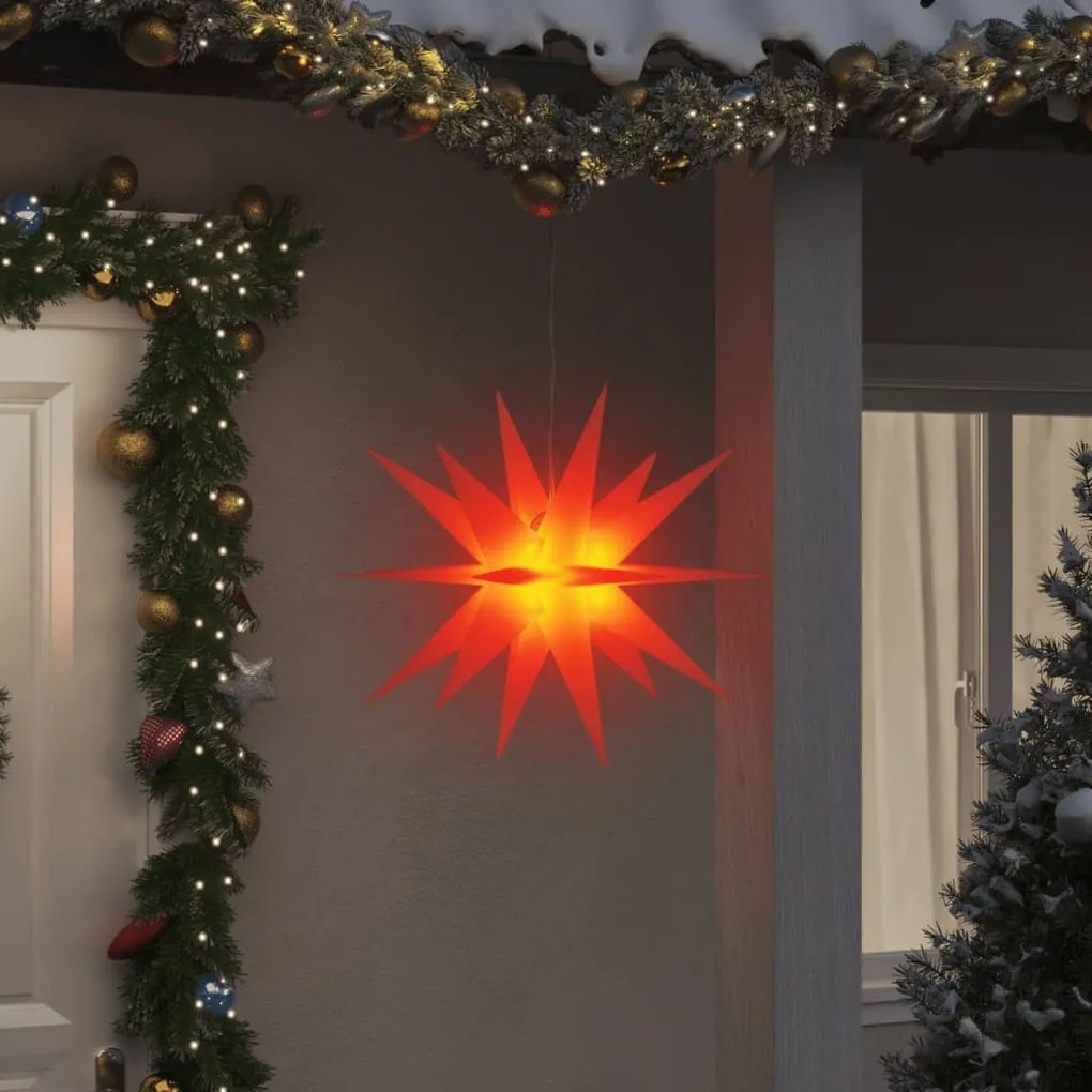 Luz de Natal com LED dobrável 57 cm vermelho