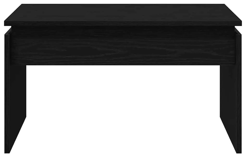 Mesa de Centro vidaXL Preta em Carvalho 68x38x50 cm Madeira Aconstruir