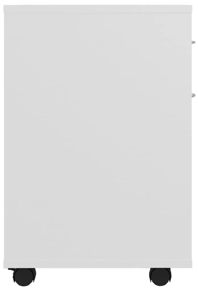 Móvel com rodas 45x38x54 cm derivados de madeira branco