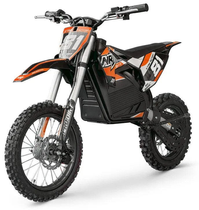 MOTO CROSS elétrica para crianças NRJ 1600W 14/12 Laranja