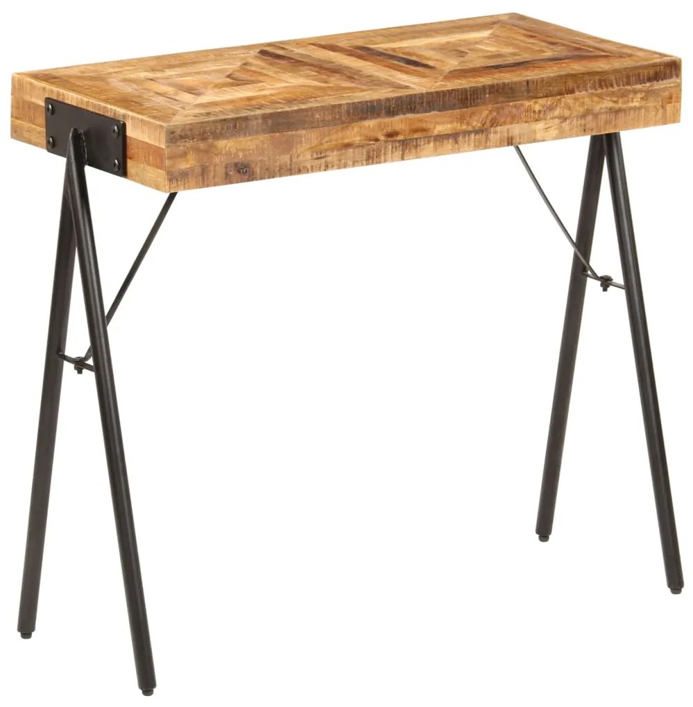 Mesa consola madeira de mangueira maciça 80x40x75 cm