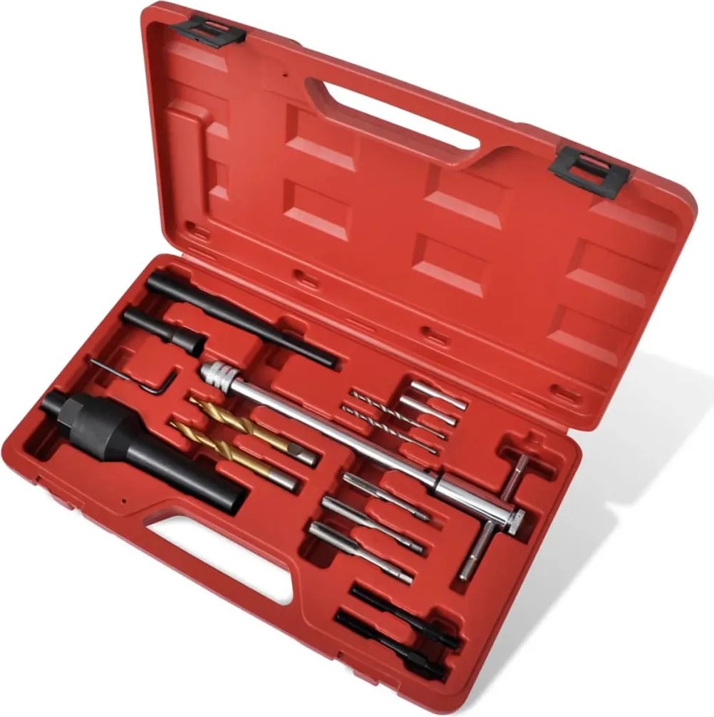 Kit Removedor Vela de Incandescência Reparador Segmento 16 peças