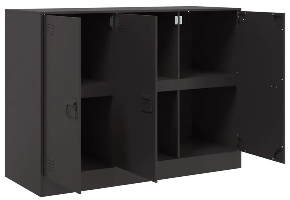 Aparador 99x39x73 cm aço preto