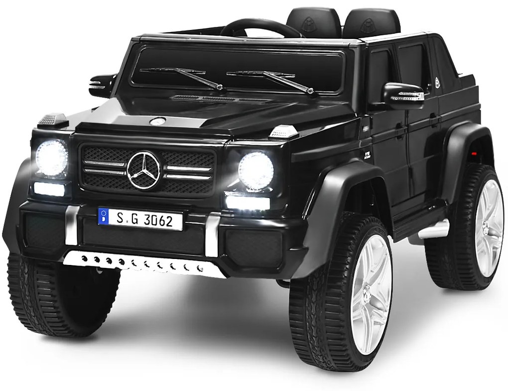 Carro Elétrico 12V para Crianças Mercedes Benz Maybach 3-8 Anos de Idade com Controlo Parental 2 Portas Preto