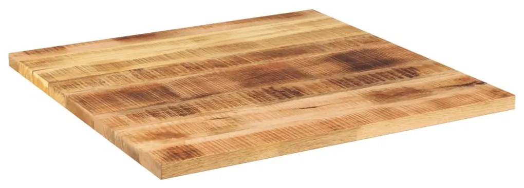 Tampo de mesa quadrado 80x80x3,8 cm mangueira áspera maciça