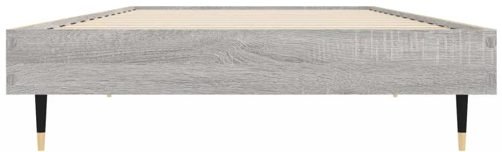 Estrutura cama 75x190 cm derivados de madeira cinzento sonoma