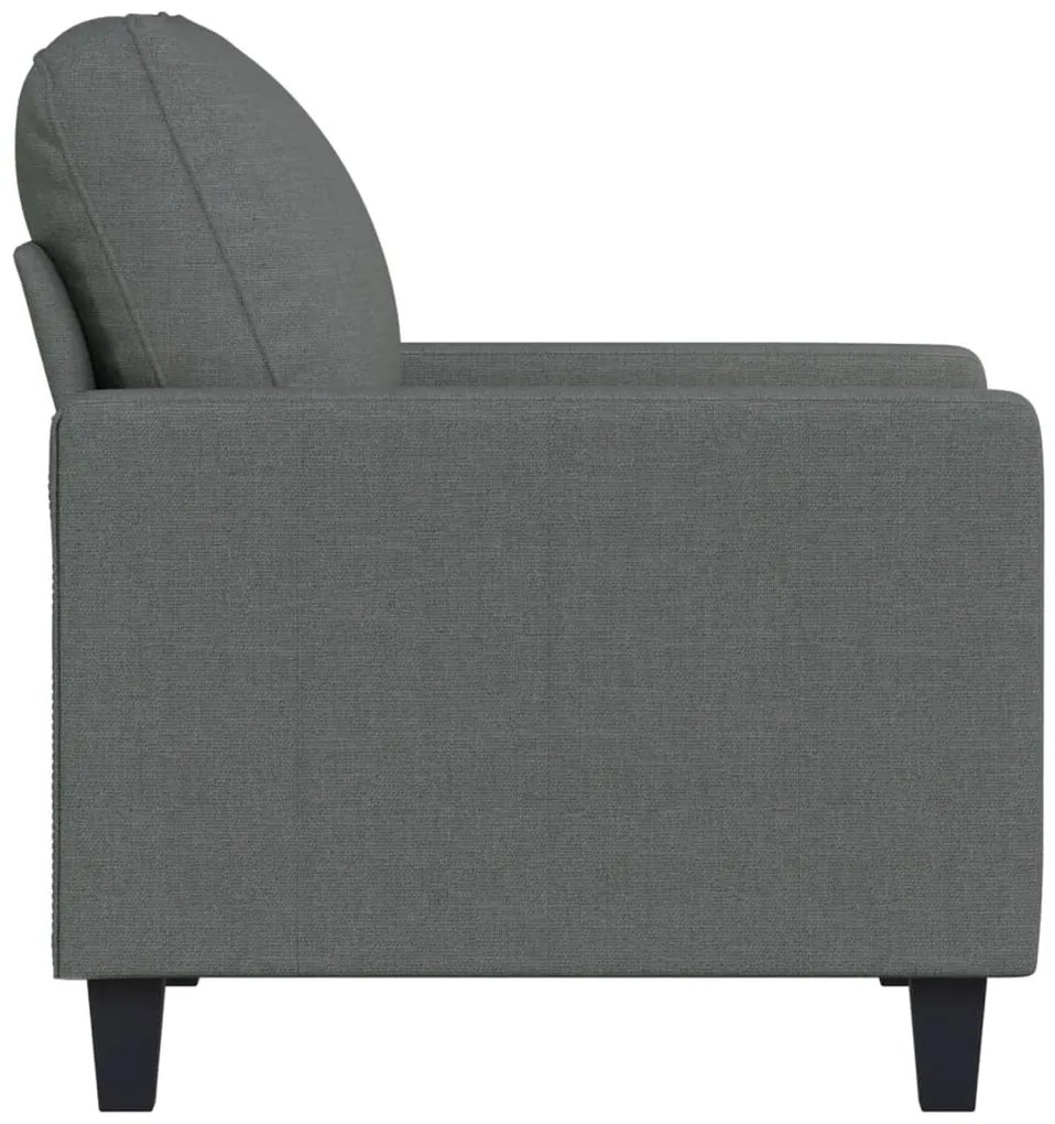 Poltrona 60 cm tecido cinzento-escuro