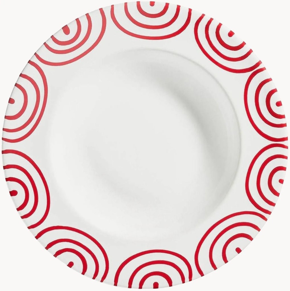 Prato de sopa artesanal Redflame