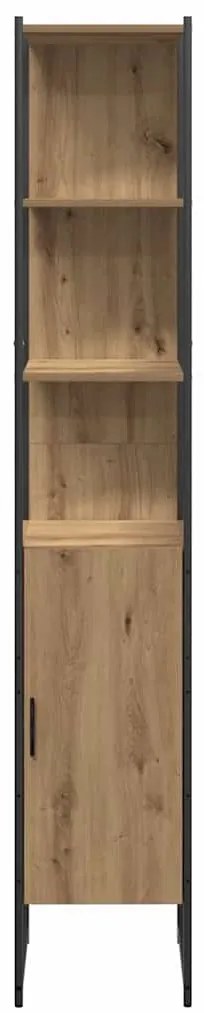 Conjunto de Móveis para Casa de Banho 4 Peças Carvalho Artesanal Madei